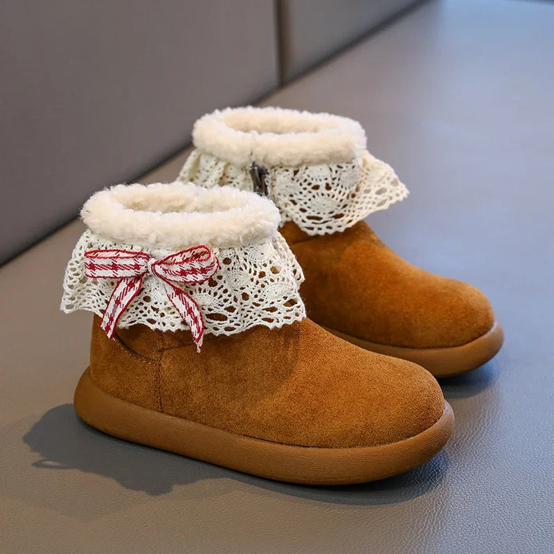 2025 Winter Korean Style New Children's Fashion Boots Lace Bow Cute Sweet Soft Bottom Anti Slip Warm Outdoor Boots Campus Style
2025 Winter Korean Style New Children's Fashion Boots Lace Bow Cute Sweet Soft Bottom Anti Slip Warm Outdoor Boots Campus Style