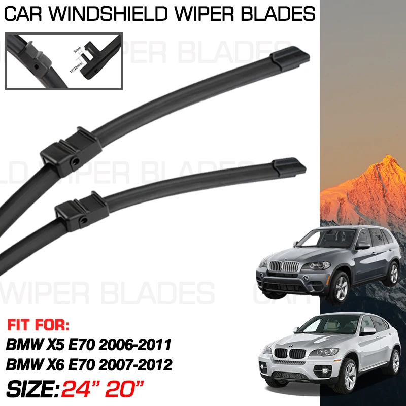 For BMW X5 E70 2006-2011 2010 2009 2008 2007 BMW X6 E70 2007-2012 Accessories Car Wiper Blades Windshield Washer Brush Cleaning
For BMW X5 E70 2006-2011 2010 2009 2008 2007 BMW X6 E70 2007-2012 Accessories Car Wiper Blades Windshield Washer Brush Cleaning