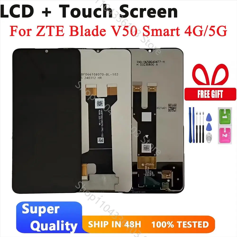 New Ori Touch Display For ZTE Blade V50 Smart 4G/5G Design Phone Screen LCD Digitizer Replacement Parts Free Disassemble Tool
New Ori Touch Display For ZTE Blade V50 Smart 4G/5G Design Phone Screen LCD Digitizer Replacement Parts Free Disassemble Tool