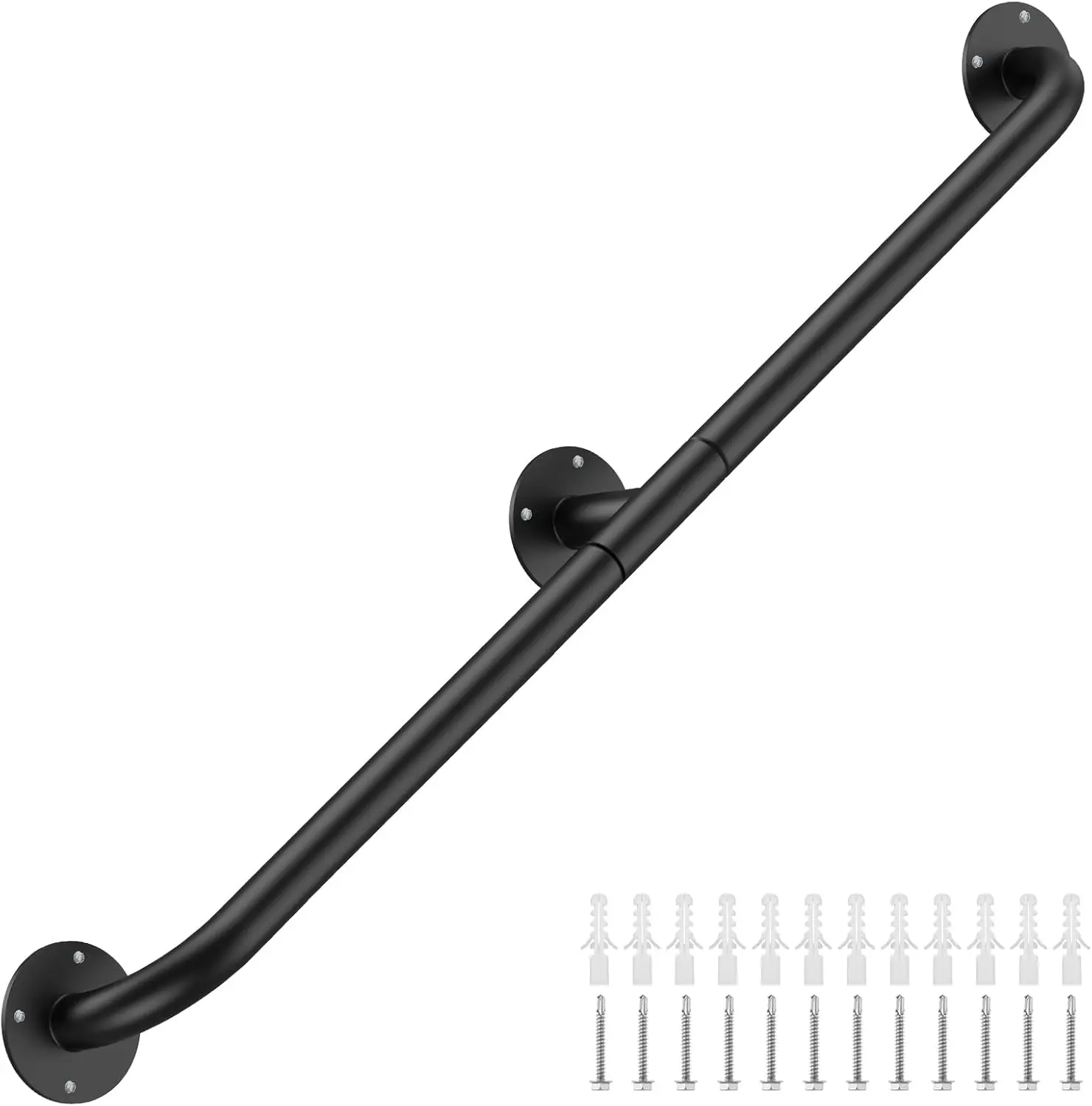 Stair Railing Indoor,6FT Pipe Stair Handrail,440LBS Load Capacity Black Galvanized Iron Hand Rail,Industrial Wall Mounted Metal
Stair Railing Indoor,6FT Pipe Stair Handrail,440LBS Load Capacity Black Galvanized Iron Hand Rail,Industrial Wall Mounted Metal