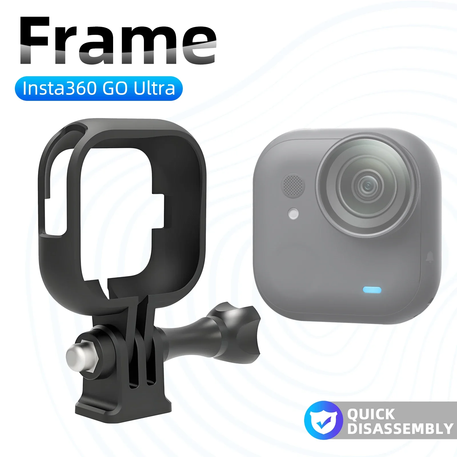 Protective Frame Case for Insta360 GO Ultra Camera Housing Anti-Scratch Shockproof Mount Bracket with Thumb Screw Accessories
Protective Frame Case for Insta360 GO Ultra Camera Housing Anti-Scratch Shockproof Mount Bracket with Thumb Screw Accessories