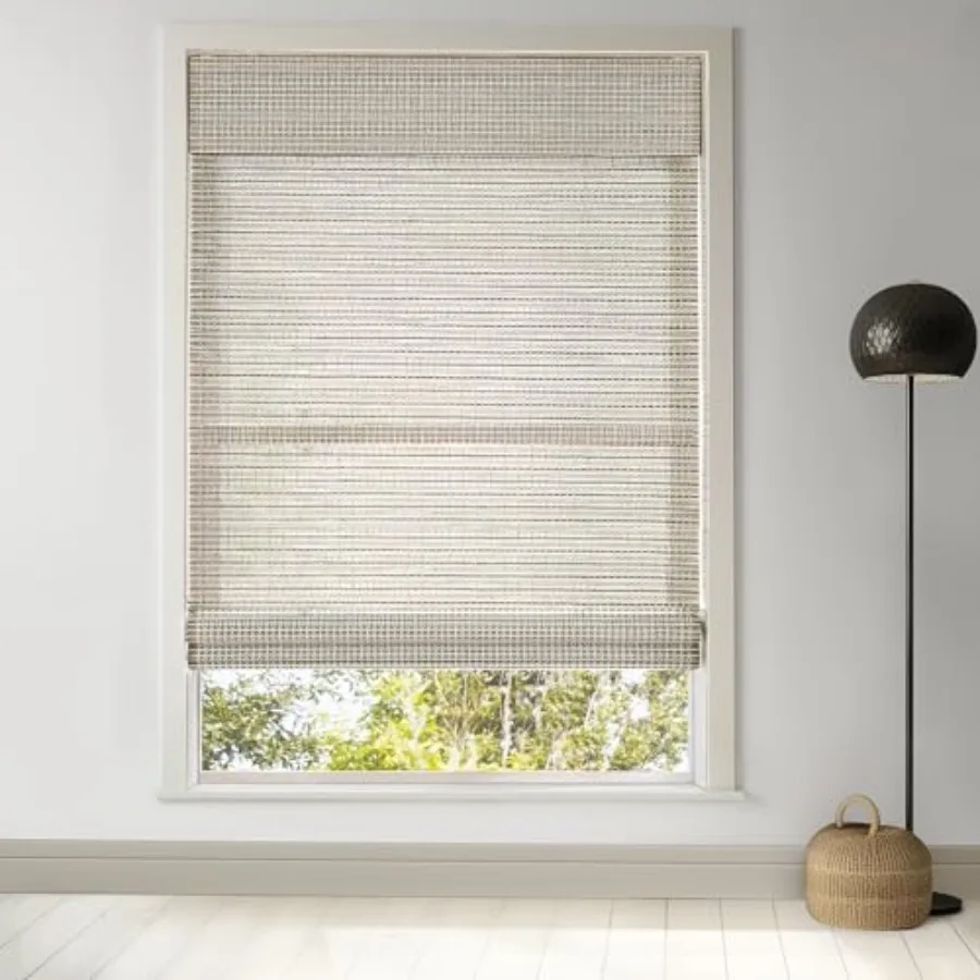 LazBlinds Cordless Bamboo Roman Shades for Windows, Light Filtering Natural Bamboo Blinds, Easy Lift Cordless Design for Living
LazBlinds Cordless Bamboo Roman Shades for Windows, Light Filtering Natural Bamboo Blinds, Easy Lift Cordless Design for Living