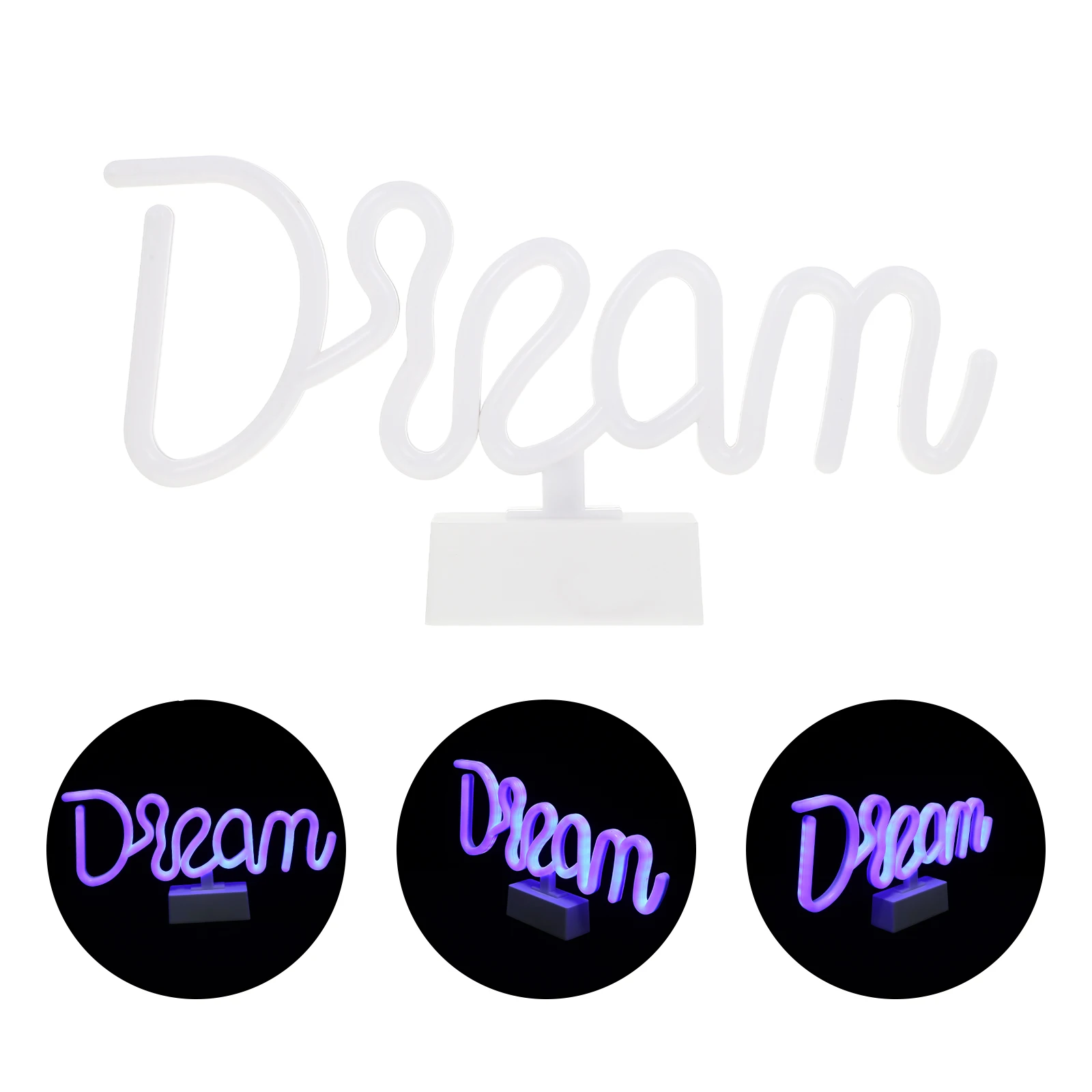 1pcs Neon Night Lamp for Indoor Atmosphere Light Decor Creative Room Ornament Dream Letter Shaped Bright LED Glow
1pcs Neon Night Lamp for Indoor Atmosphere Light Decor Creative Room Ornament Dream Letter Shaped Bright LED Glow