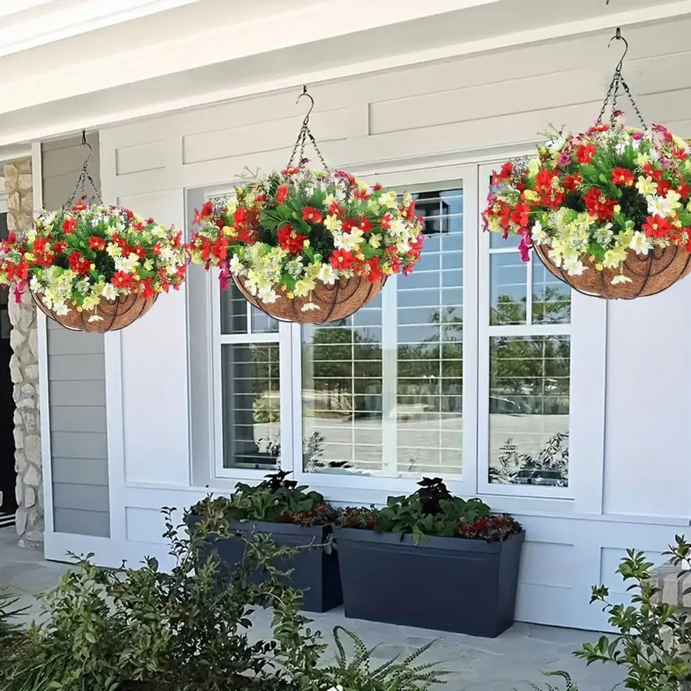 Simulated Flowers Basket Elegant Artificial Flower Decor Uv Resistant Artificial Hanging for Home for Terrace for Balcony
Simulated Flowers Basket Elegant Artificial Flower Decor Uv Resistant Artificial Hanging for Home for Terrace for Balcony