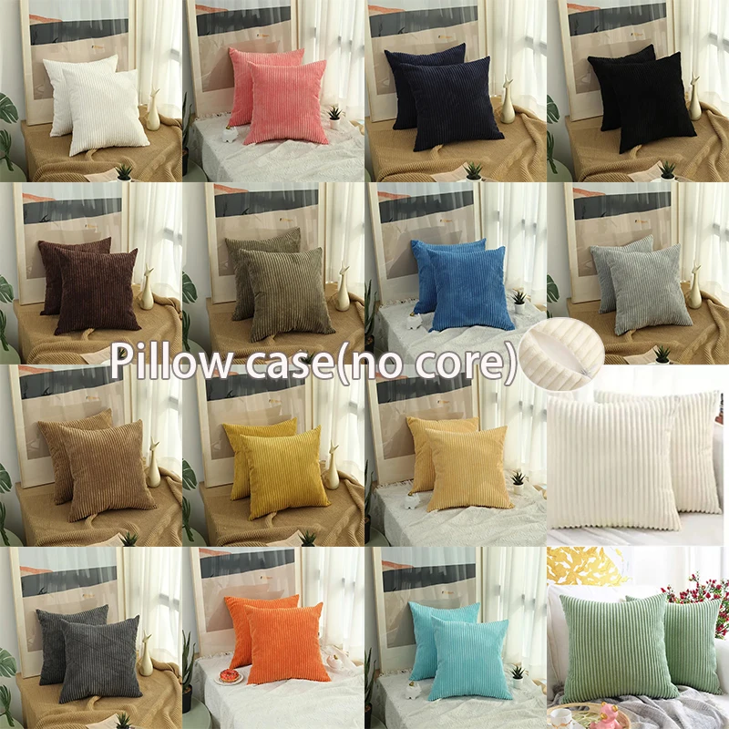 Solid Color Corn Striped Plush Pillow Cover Super Soft Washable for Home Living Room Sofa Couch Cushion Decor Without Core 베개커버
Solid Color Corn Striped Plush Pillow Cover Super Soft Washable for Home Living Room Sofa Couch Cushion Decor Without Core 베개커버