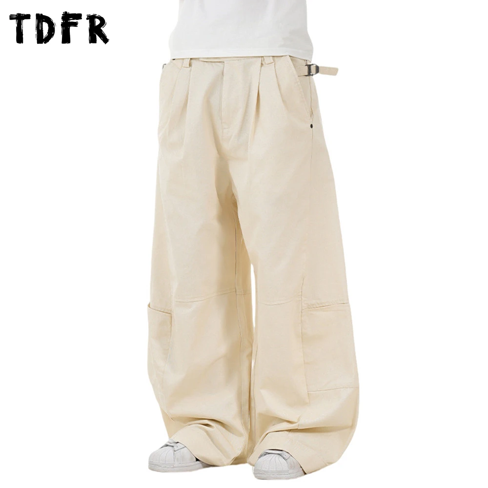 Pleated Spliced Scimitar Pants Mens Solid Color Retro Streetwear Waist Adjustable Loose Wide Leg Trousers Men
Pleated Spliced Scimitar Pants Mens Solid Color Retro Streetwear Waist Adjustable Loose Wide Leg Trousers Men
