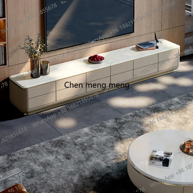 Light luxury marble TV cabinet, large flat-floor living room Italian minimalist luxury stone floor cabinet
Light luxury marble TV cabinet, large flat-floor living room Italian minimalist luxury stone floor cabinet