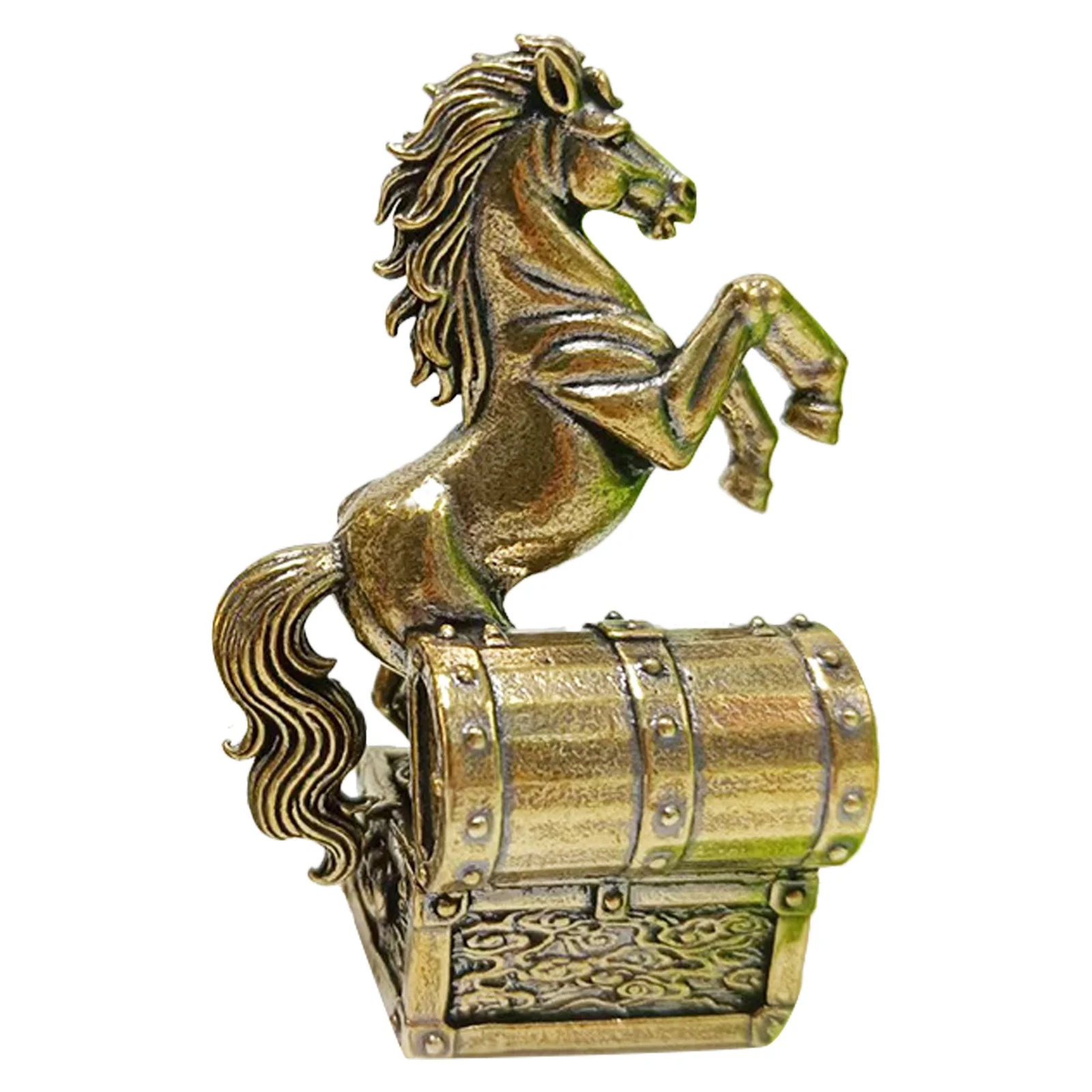 Brass Horse Sculpture 3.5 Inch Galloping Horse Statue Feng Shui Wealth Prosperity Ornament Desktop Home Office Decor -
Brass Horse Sculpture 3.5 Inch Galloping Horse Statue Feng Shui Wealth Prosperity Ornament Desktop Home Office Decor -