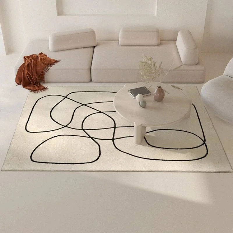 Living Room Carpet Large Size White Abstract Lines Carpets Soft Bedroom Bedside Floor Mat Minimalist Art Home Decoration Rug
Living Room Carpet Large Size White Abstract Lines Carpets Soft Bedroom Bedside Floor Mat Minimalist Art Home Decoration Rug