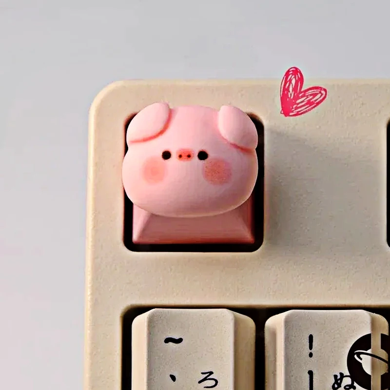 Personalized Cute Handmade Pink Keycaps Piggy CNC Character Craft Resin Creative Custom Keycaps Mechanical Keyboard Keycaps Gift
Personalized Cute Handmade Pink Keycaps Piggy CNC Character Craft Resin Creative Custom Keycaps Mechanical Keyboard Keycaps Gift