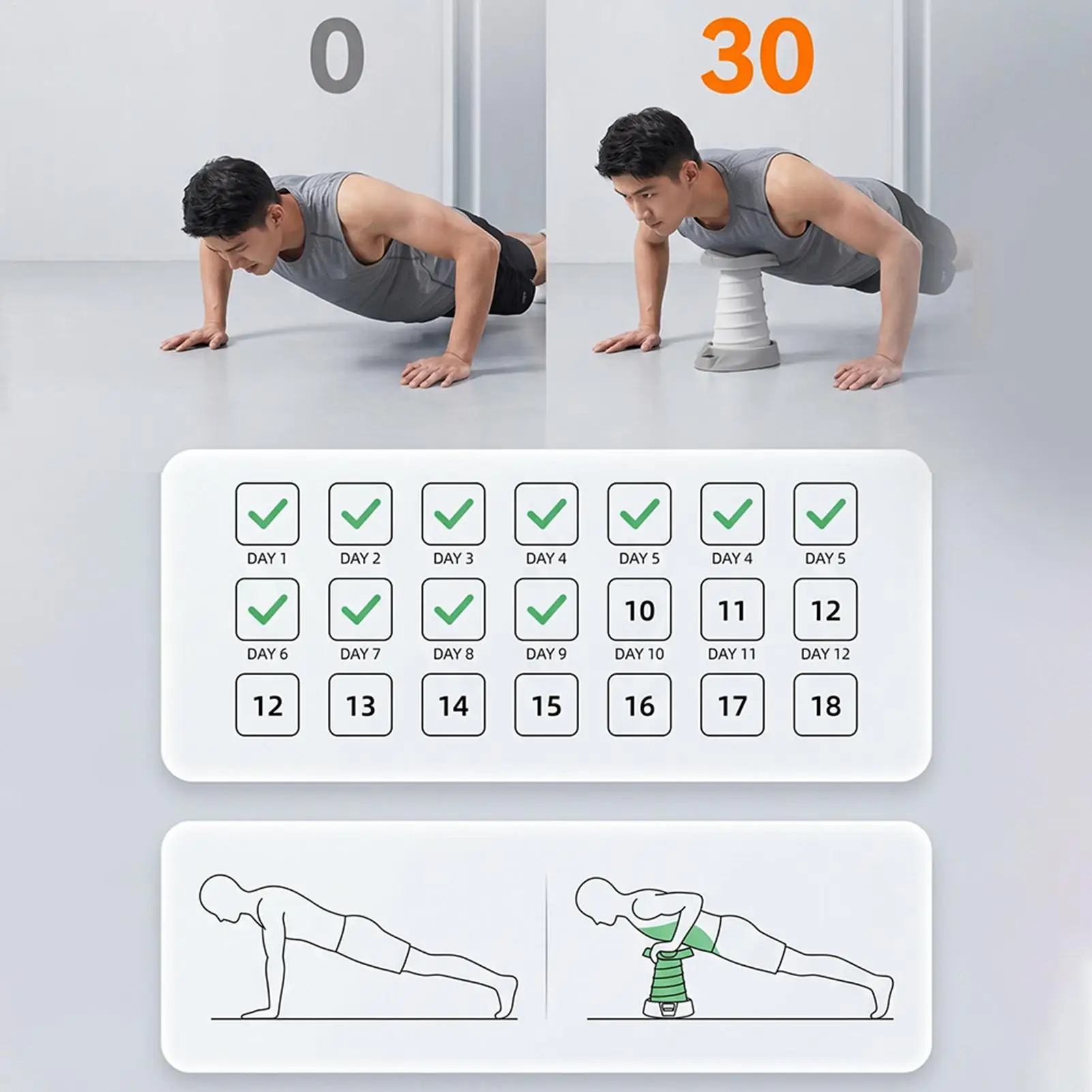 Pushup Trainer Non-Slip Adjustable Portable Assisted Equipment With Counter Push-up Standardposture Aid For Home House Gym
Pushup Trainer Non-Slip Adjustable Portable Assisted Equipment With Counter Push-up Standardposture Aid For Home House Gym