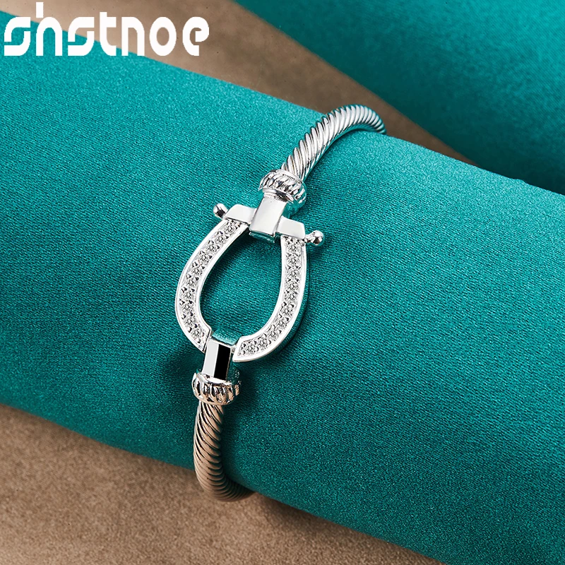 SHSTONE 925 Sterling Silver Knotting Rope Bangles For Women Fashion Birthday Wedding Party Trendy Jewelry Lady Bracelets Gifts
SHSTONE 925 Sterling Silver Knotting Rope Bangles For Women Fashion Birthday Wedding Party Trendy Jewelry Lady Bracelets Gifts