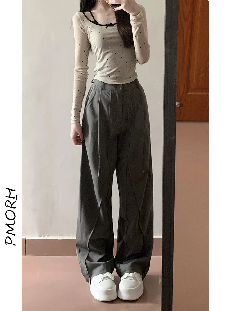 ay High Waist Wide Leg Suit Pants Women's Spring Autumn 2024 New Straight Loose Slimming Casual Floor-Length Trousers
ay High Waist Wide Leg Suit Pants Women's Spring Autumn 2024 New Straight Loose Slimming Casual Floor-Length Trousers