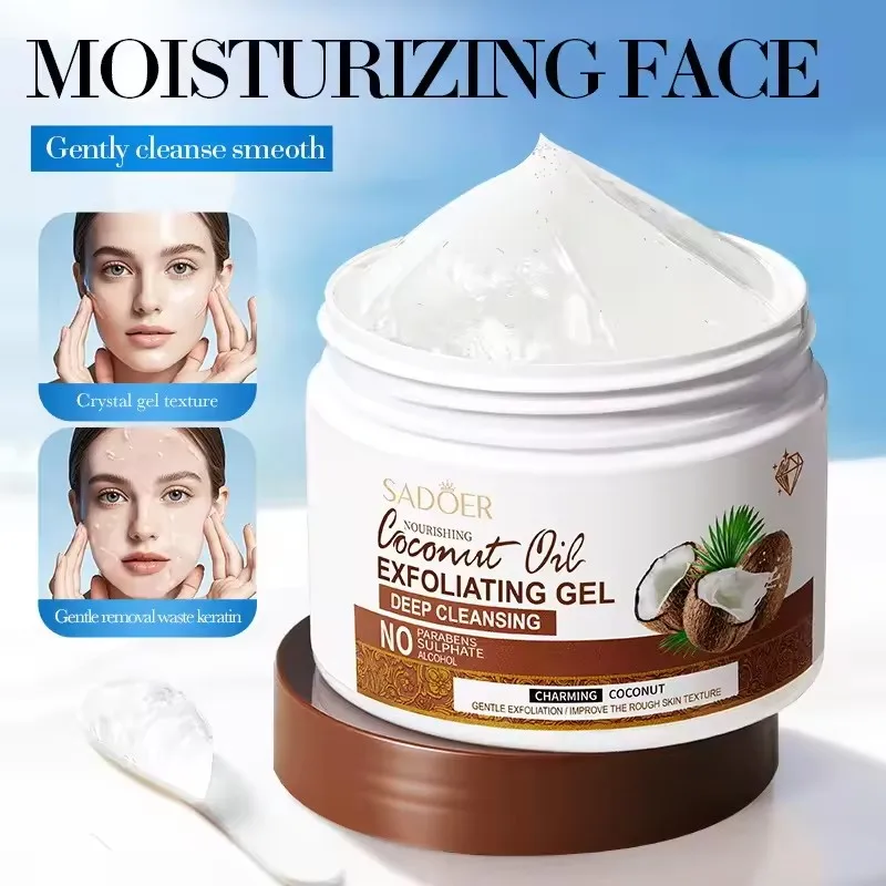 SADOER Nourishing Coconut Exfoliating Gel Cream for Face Whitening Moisturizing Anti-aging Facial Cream Smooth Skin Exfoliator
SADOER Nourishing Coconut Exfoliating Gel Cream for Face Whitening Moisturizing Anti-aging Facial Cream Smooth Skin Exfoliator