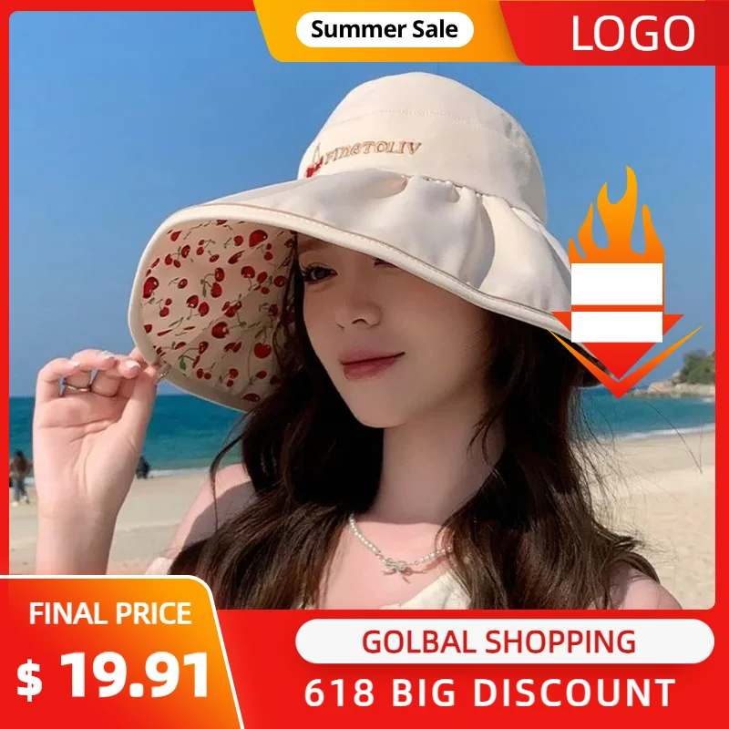 Double-sided Wear Large Rim Hollow Top Hat Women's Summer Cycling UPF50+ Shade Sunscreen Hat Hundred Sun Hat
Double-sided Wear Large Rim Hollow Top Hat Women's Summer Cycling UPF50+ Shade Sunscreen Hat Hundred Sun Hat