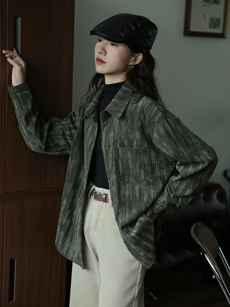 Blj Faion Long Sve Floral irt Женские Thiened Corduroy adient Dyeing Осень Зима Модный Винтаж Sle Повседневный irt
Blj Faion Long Sve Floral irt Женские Thiened Corduroy adient Dyeing Осень Зима Модный Винтаж Sle Повседневный irt