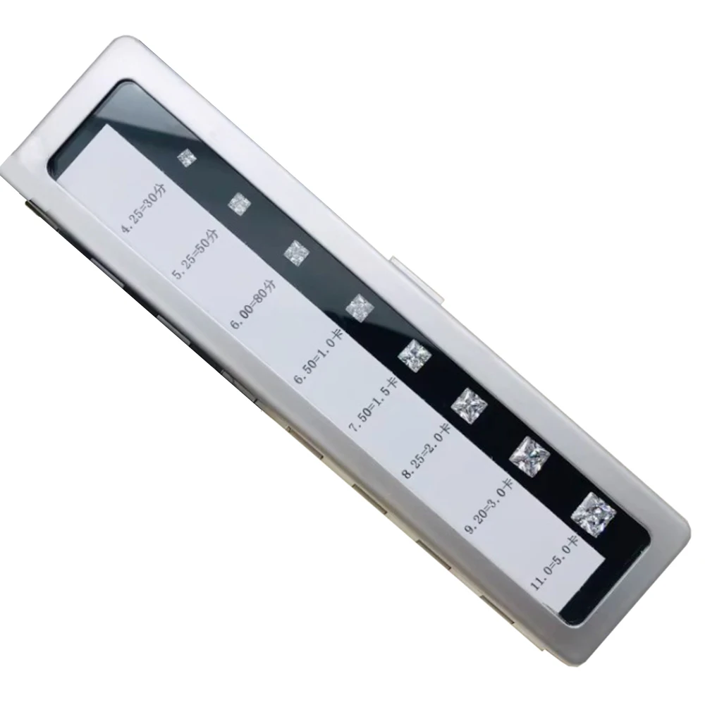 Special Shaped Diamond Weight Diameter Teaching Tools Zirconia Cut Scale Master Teaching Prop Gemstone Contrast Cushion Emerald
Special Shaped Diamond Weight Diameter Teaching Tools Zirconia Cut Scale Master Teaching Prop Gemstone Contrast Cushion Emerald