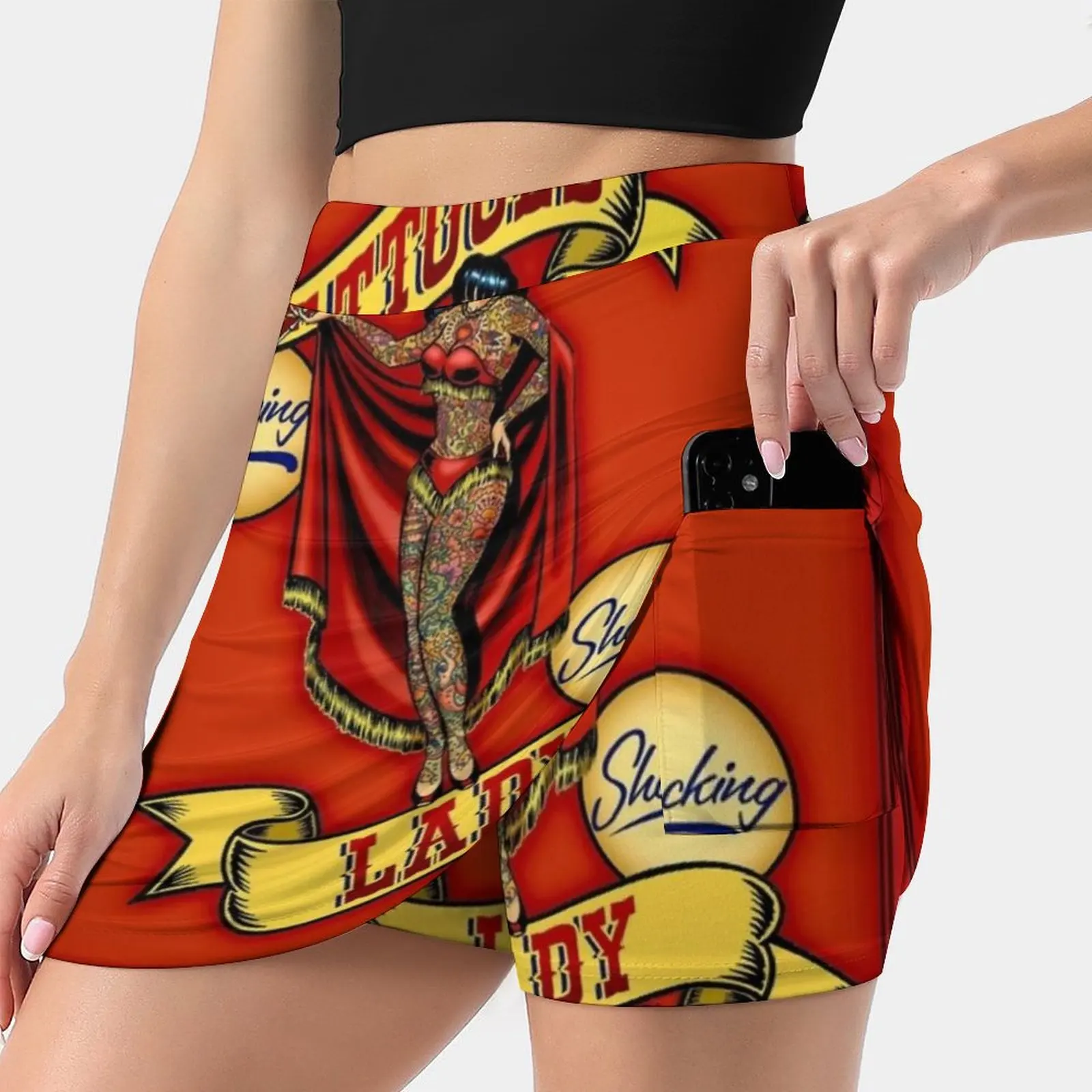 Tattooed Lady ; Vintage Circus Advertising Print Women's skirt With Pocket Vintage Skirt Printing A Line Skirts Summer Clothes
Tattooed Lady ; Vintage Circus Advertising Print Women's skirt With Pocket Vintage Skirt Printing A Line Skirts Summer Clothes
