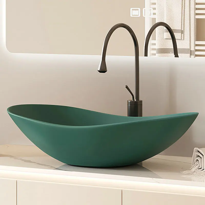 Colored Ceramic Sinks for Bathroom Italian Smooth Thick Glazed Basin Household Sink with Faucet for Restaurant GN193UT
Colored Ceramic Sinks for Bathroom Italian Smooth Thick Glazed Basin Household Sink with Faucet for Restaurant GN193UT