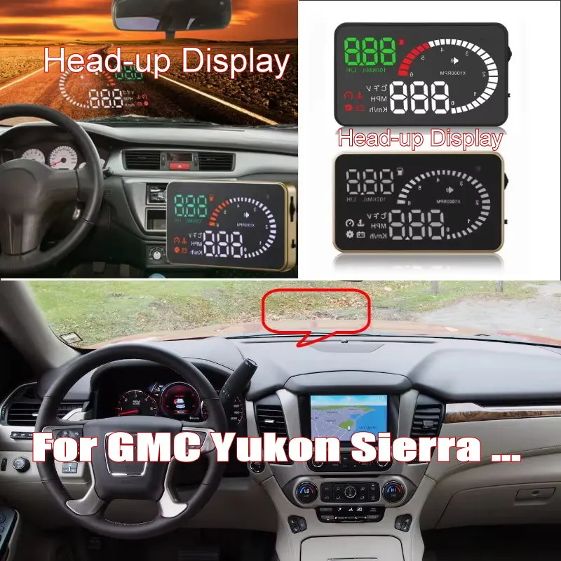 Автомобильный HUD-дисплей (проектор на лобовое стекло) для GMC Yukon, Sierra, Envoy, Savana, Terrain 2001-2026: безопасный проектор OBD-информации на лобовое стекло
Автомобильный HUD-дисплей (проектор на лобовое стекло) для GMC Yukon, Sierra, Envoy, Savana, Terrain 2001-2026: безопасный проектор OBD-информации на лобовое стекло