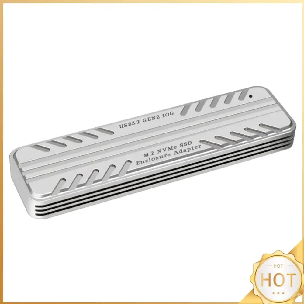 M.2 NVMe Solid State Drive External Enclosure USB 3.2 Gen2 SSD Enclosure Adapter External Hard Disk for SSD 2230/2242/2260/2280
M.2 NVMe Solid State Drive External Enclosure USB 3.2 Gen2 SSD Enclosure Adapter External Hard Disk for SSD 2230/2242/2260/2280