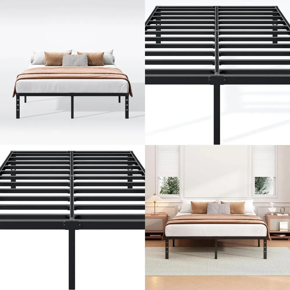 16-дюймовый металлический каркас кровати размера «queen-size» — прочная кровать-платформа, коробчатая пружина не требуется, простая сборка, высокая вместимость, место для хранения, B
16-дюймовый металлический каркас кровати размера «queen-size» — прочная кровать-платформа, коробчатая пружина не требуется, простая сборка, высокая вместимость, место для хранения, B