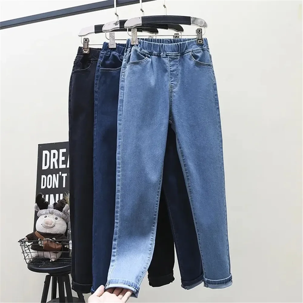Plus Size 5xl High Stretch Skinny Jeans Sexy Clothes Women Mom Denim Pants Elastic High Waist Slim Pencil Pants Light Blue Black
Plus Size 5xl High Stretch Skinny Jeans Sexy Clothes Women Mom Denim Pants Elastic High Waist Slim Pencil Pants Light Blue Black