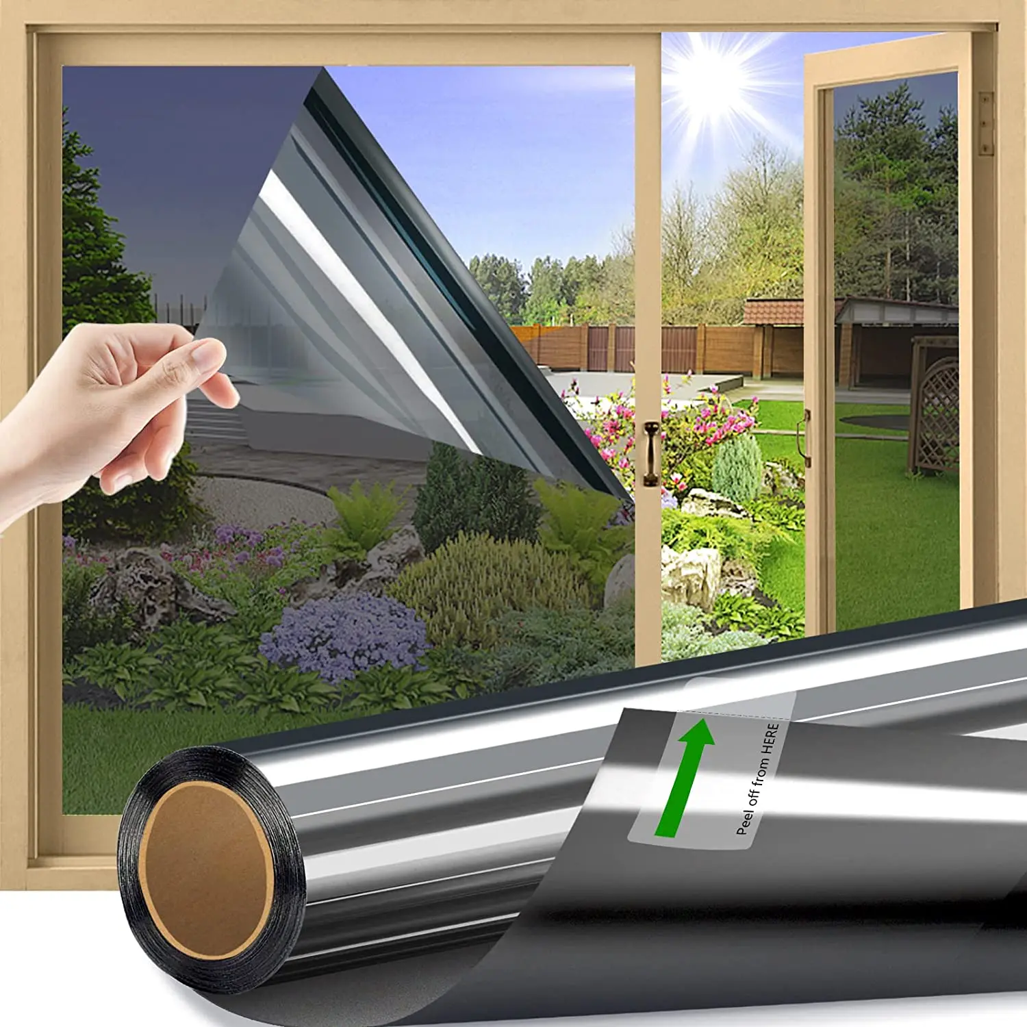 One Way Privacy Mirror Film, Daytime Privacy Self-adhesive Glass Film Decor Heat Control Anti UV Window Sticker for Home Office
One Way Privacy Mirror Film, Daytime Privacy Self-adhesive Glass Film Decor Heat Control Anti UV Window Sticker for Home Office