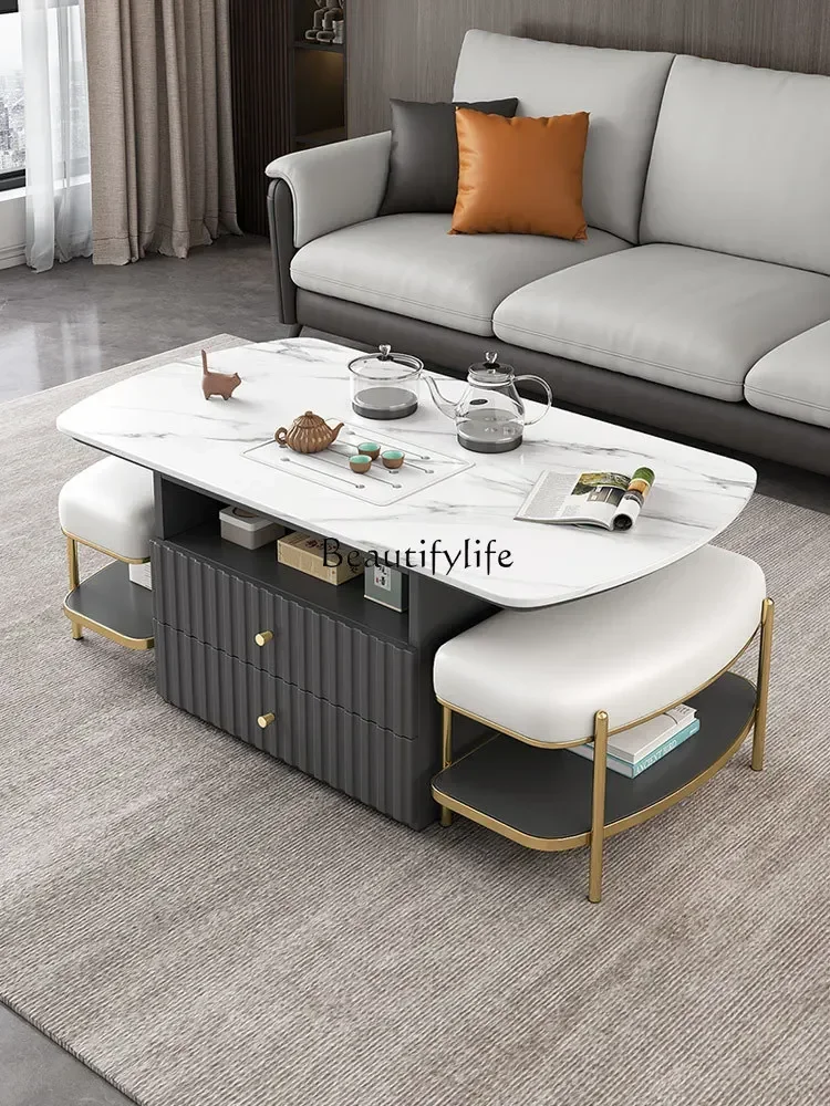 FG**Multifunctional rock slab coffee table Small apartment intelligent simple storage tea table
FG**Multifunctional rock slab coffee table Small apartment intelligent simple storage tea table