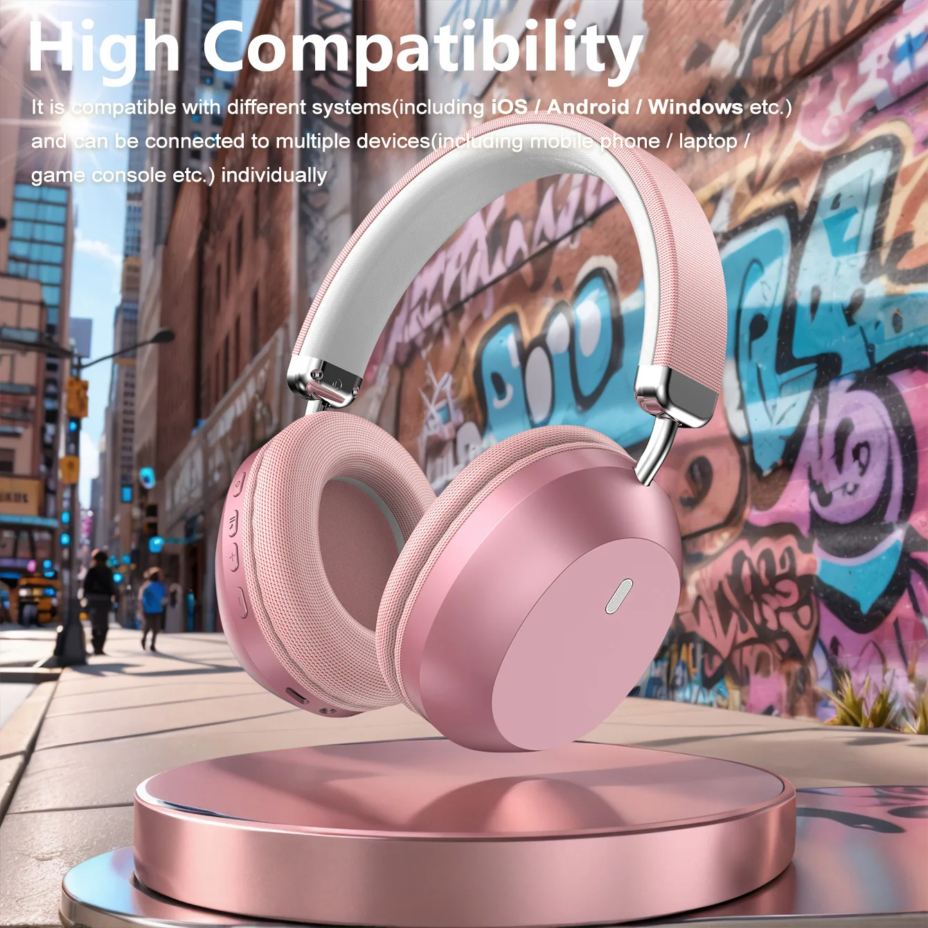 Rotatable Telescopic Over-Ear Wireless Bluetooth Headphones Noise Cancelling Head Mounted Earphones With Microphone Low Latency
Rotatable Telescopic Over-Ear Wireless Bluetooth Headphones Noise Cancelling Head Mounted Earphones With Microphone Low Latency