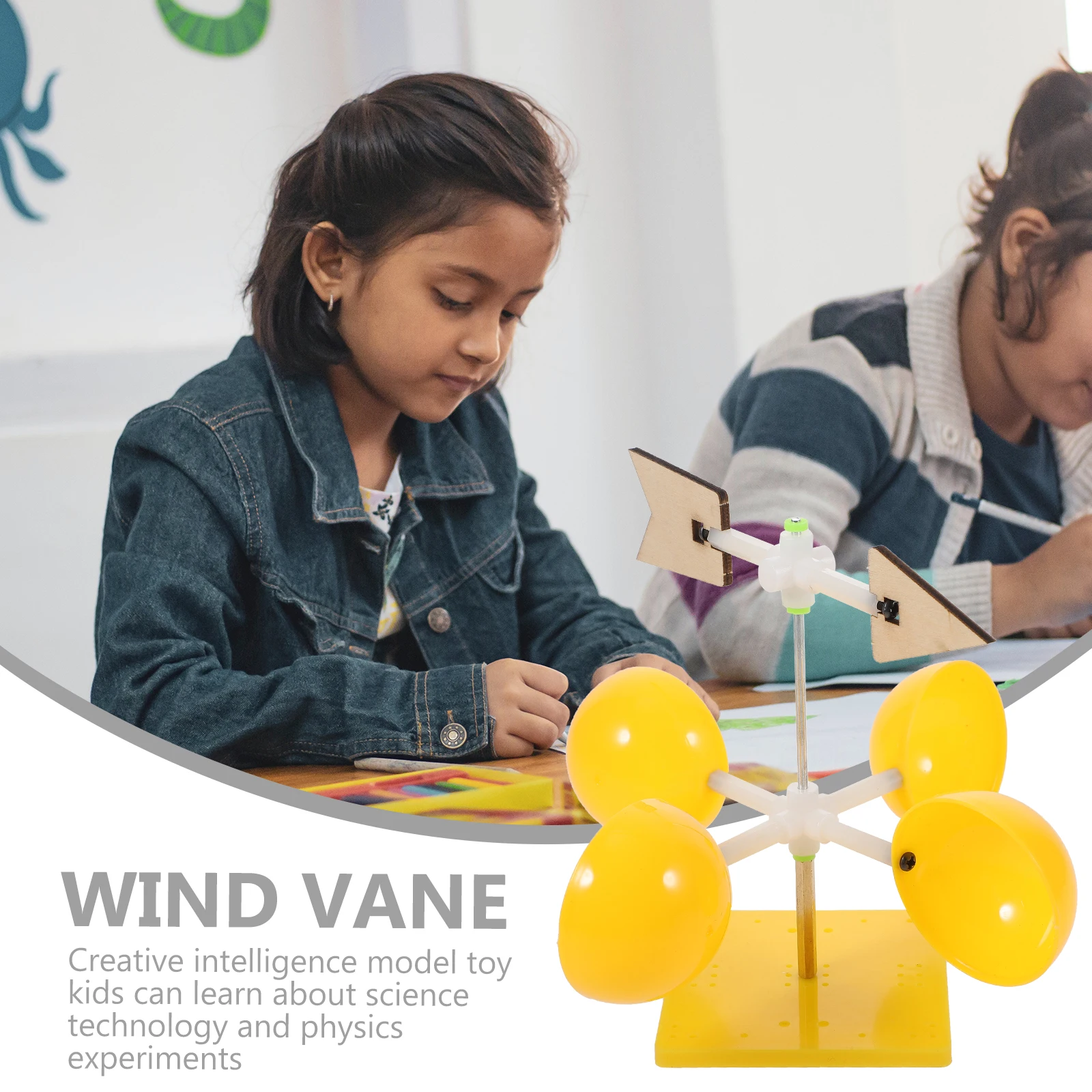 Wind Vane DIY Assembly Scientific Educational Creative Intelligence Experiment for Kids Students Learning Technology
Wind Vane DIY Assembly Scientific Educational Creative Intelligence Experiment for Kids Students Learning Technology