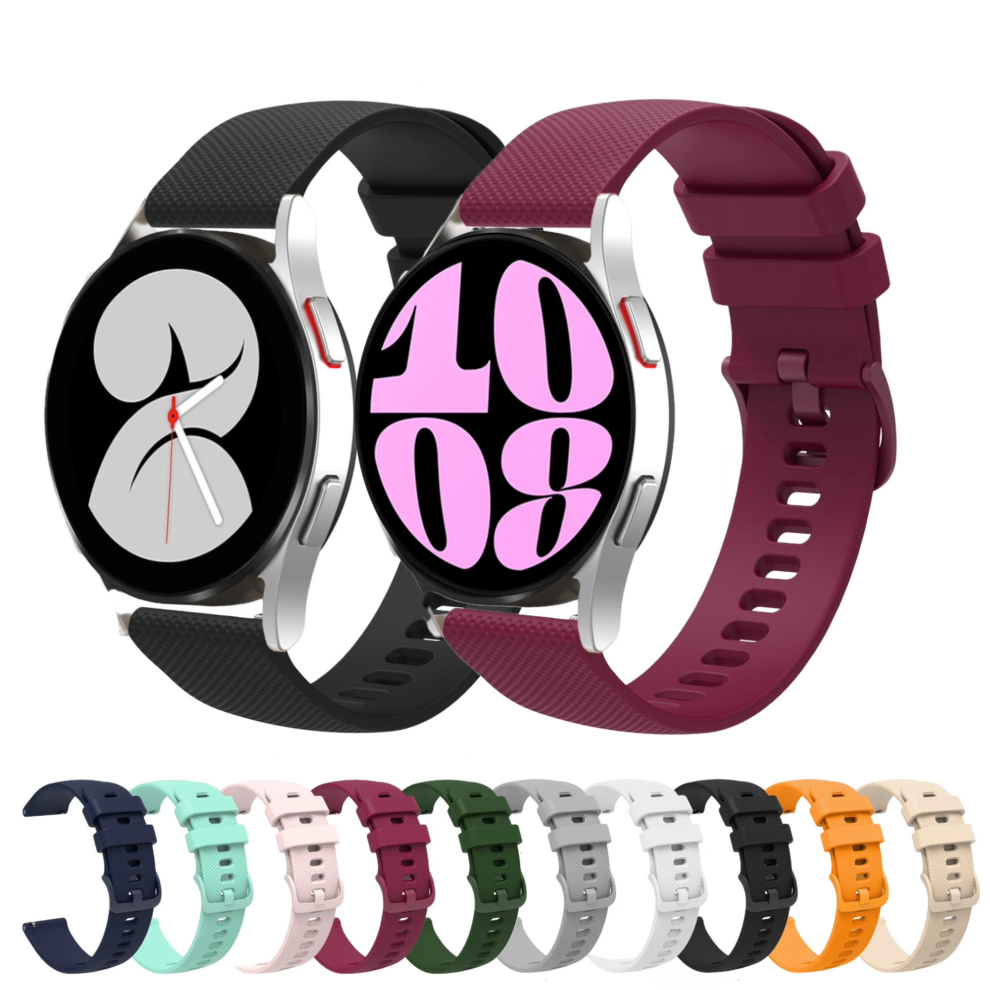 20mm 22mm Silicone strap For Samsung Galaxy Watch 6/5/4/3 Active Huawei Watch 3/GT bracelet wristband For Amazfit GTR/Stratos
20mm 22mm Silicone strap For Samsung Galaxy Watch 6/5/4/3 Active Huawei Watch 3/GT bracelet wristband For Amazfit GTR/Stratos