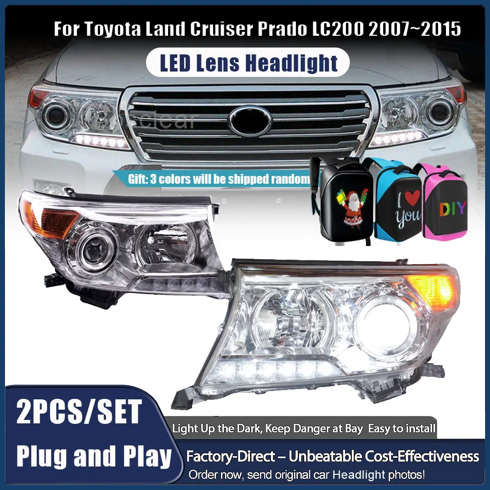 Светодиодные фары в сборе для Toyota Land Cruiser LC200 2007-2015: передние фары, ДХО, автомобильные аксессуары
Светодиодные фары в сборе для Toyota Land Cruiser LC200 2007-2015: передние фары, ДХО, автомобильные аксессуары