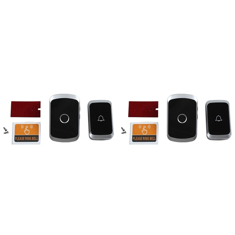 N75R-2X Cacazi Wireless Waterproof Doorbell 300M Remote Led Flash Home Cordless Door Bell Chime Us Plug
N75R-2X Cacazi Wireless Waterproof Doorbell 300M Remote Led Flash Home Cordless Door Bell Chime Us Plug