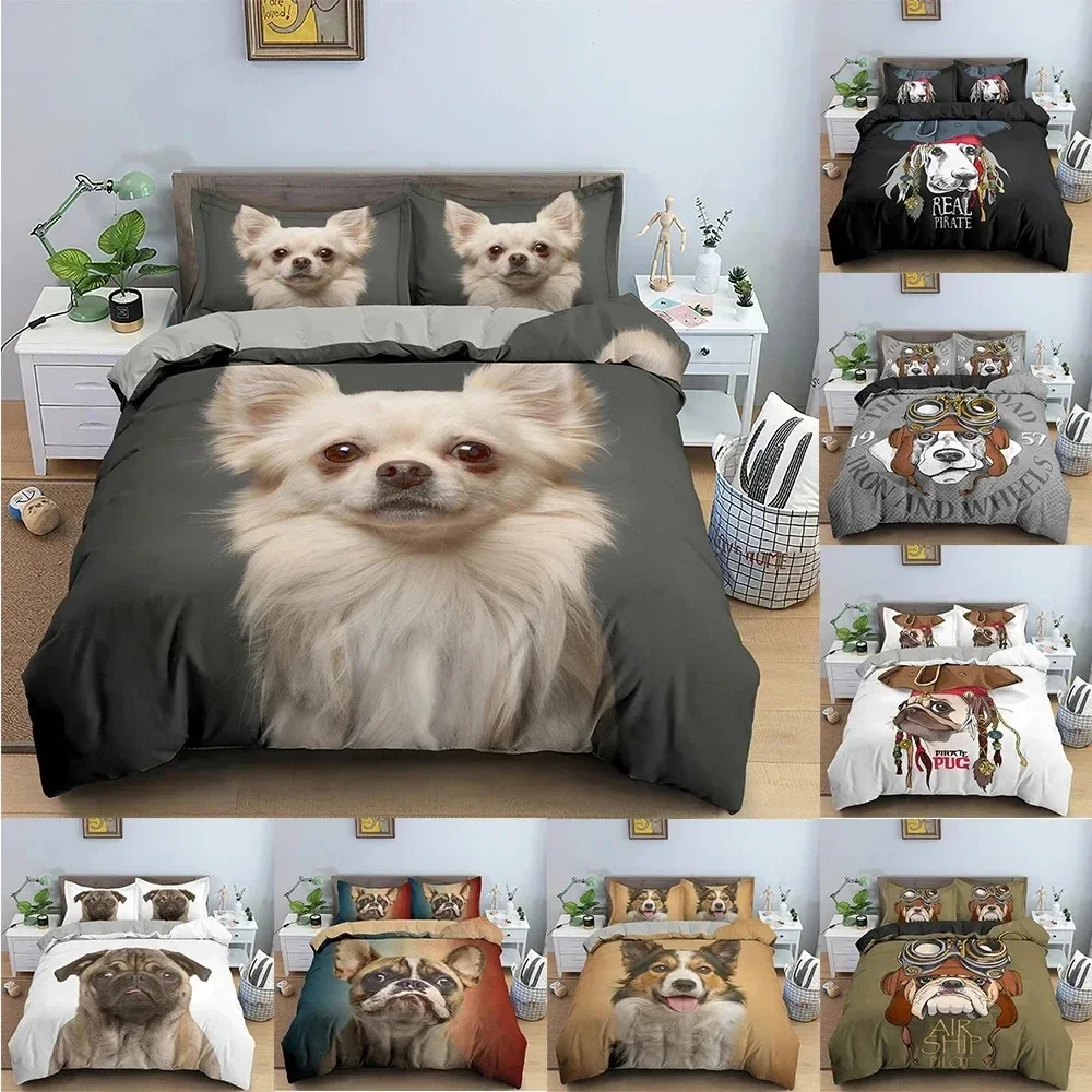 Cute Dog Bedding Set Animals Pattern Duvet Cover Bedroom Printed Comforter Set With Pillowcase Queen Single Double Size
Cute Dog Bedding Set Animals Pattern Duvet Cover Bedroom Printed Comforter Set With Pillowcase Queen Single Double Size