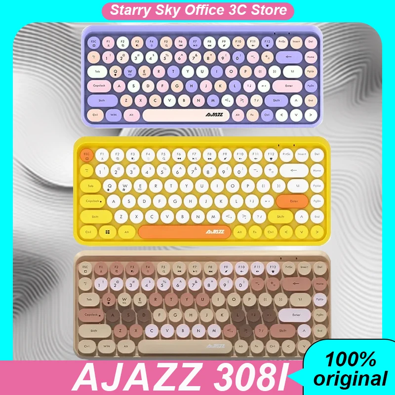 Клавиатура Ajazz 308i Механическая беспроводная, Бесшумная игровая с поддержкой Bluetooth, 84 клавиши, круглые Мультяшные клавиши, E-Soprts, для девушек, офисные подарки
Клавиатура Ajazz 308i Механическая беспроводная, Бесшумная игровая с поддержкой Bluetooth, 84 клавиши, круглые Мультяшные клавиши, E-Soprts, для девушек, офисные подарки