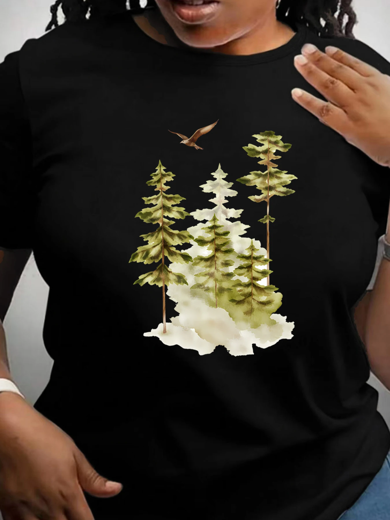 【ZXH11149】Creative pattern printed plus size women's round neck T-shirt summer casual short sleeved top street fashion versatile
【ZXH11149】Creative pattern printed plus size women's round neck T-shirt summer casual short sleeved top street fashion versatile