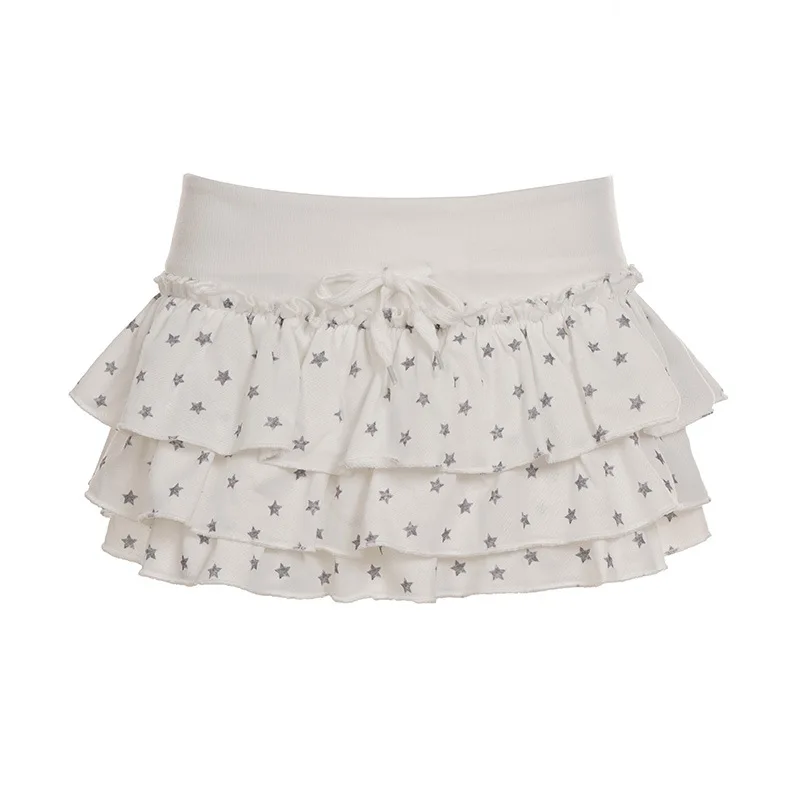 Korean fashion slimming drawstring star print sweet fashion cake skirt women
Korean fashion slimming drawstring star print sweet fashion cake skirt women