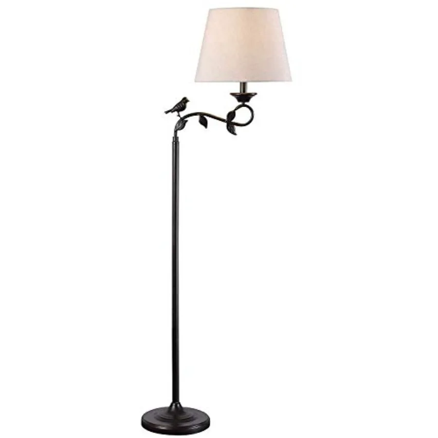Birdsong Swing Arm Floor Lamp with Oil Rubbed Bronze with Gold Highlights Finish, Rustic Style, 60" Height, 13.5" Width, 21" De
Birdsong Swing Arm Floor Lamp with Oil Rubbed Bronze with Gold Highlights Finish, Rustic Style, 60" Height, 13.5" Width, 21" De