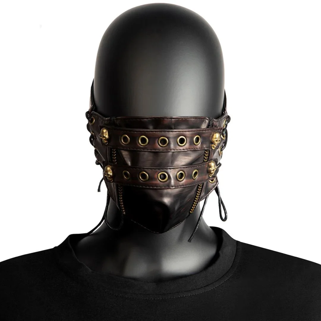 SzBlaZe Medieval Steampunk Skull Mask Face Masks PU Leather Masquerade Party Halloween Anime Costume Cosplay
SzBlaZe Medieval Steampunk Skull Mask Face Masks PU Leather Masquerade Party Halloween Anime Costume Cosplay