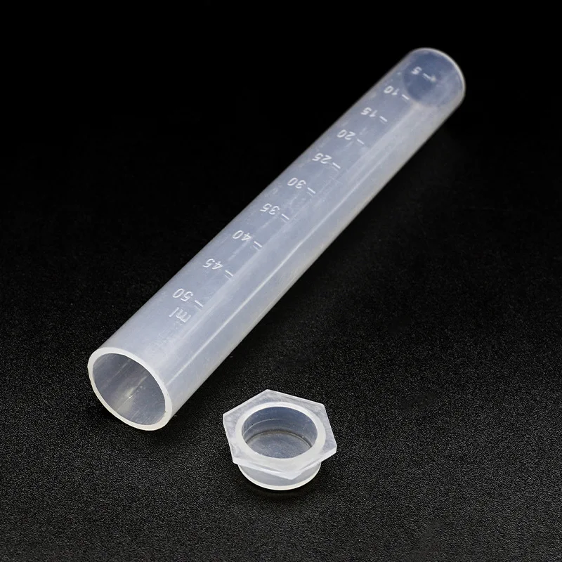 Plastic colorimetric tubes 10 25 50 100ml with scale boron-free flat bottom PP material laboratory stoppered colorimetric tubes
Plastic colorimetric tubes 10 25 50 100ml with scale boron-free flat bottom PP material laboratory stoppered colorimetric tubes