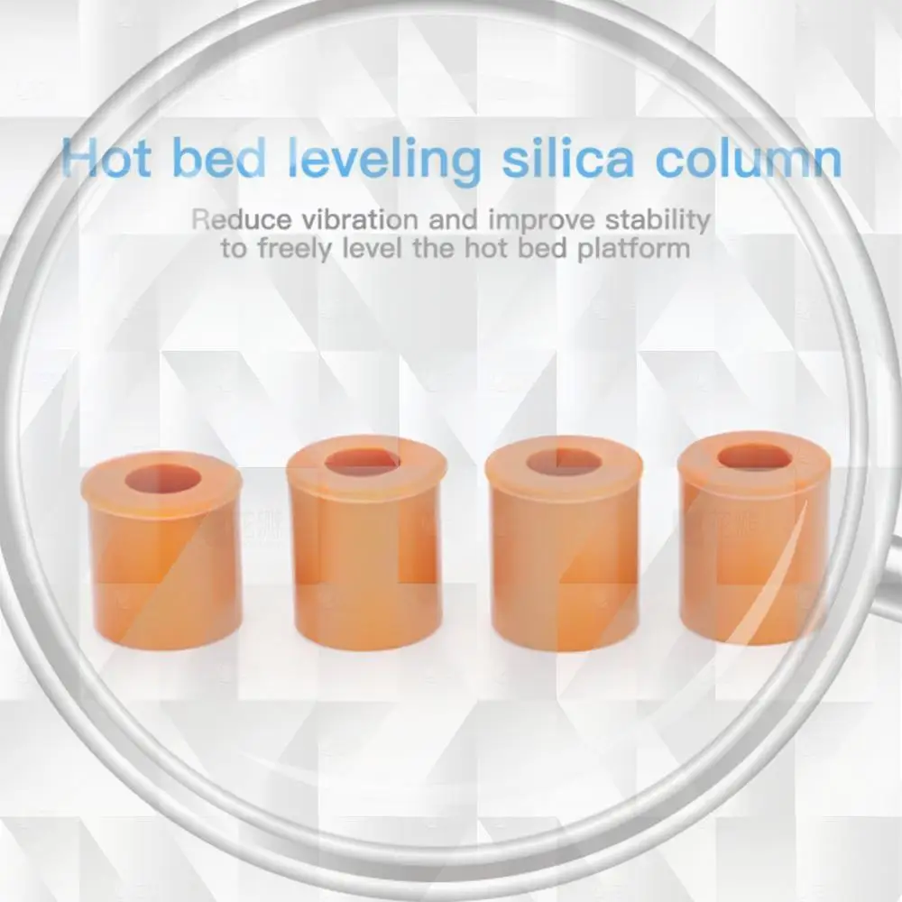 4pcs Silicone Hot Bed Leveling Columns Hot Bed Mount Leveling Column for Ender-3 3S 3 Pro 3 V2 3D Printer Parts
4pcs Silicone Hot Bed Leveling Columns Hot Bed Mount Leveling Column for Ender-3 3S 3 Pro 3 V2 3D Printer Parts