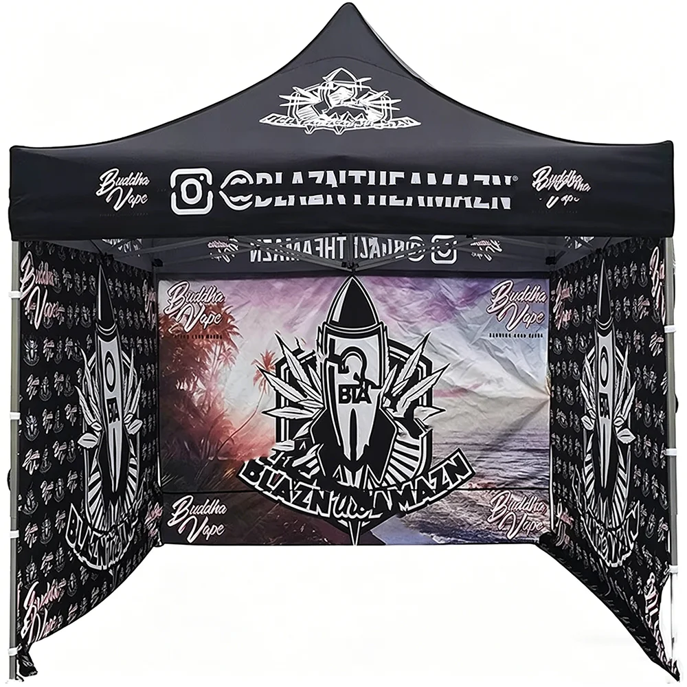 10x10 FT Customizable Trade Show Tents for Events Promotional Canopy Sidewalls Exhibition Booth Branding Package
10x10 FT Customizable Trade Show Tents for Events Promotional Canopy Sidewalls Exhibition Booth Branding Package