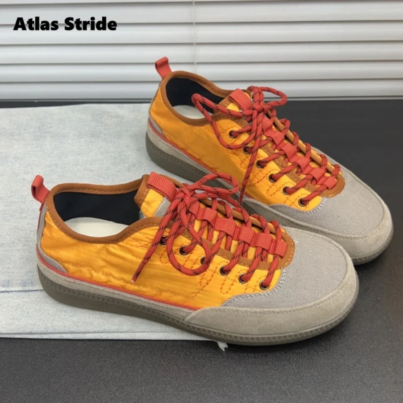 Women's Cream Gray Canvas Sneakers Bold Red Laces Contrast Trim Retro Round Toe Lightweight Soft Sole Casual Daily Walking Shoes
Women's Cream Gray Canvas Sneakers Bold Red Laces Contrast Trim Retro Round Toe Lightweight Soft Sole Casual Daily Walking Shoes