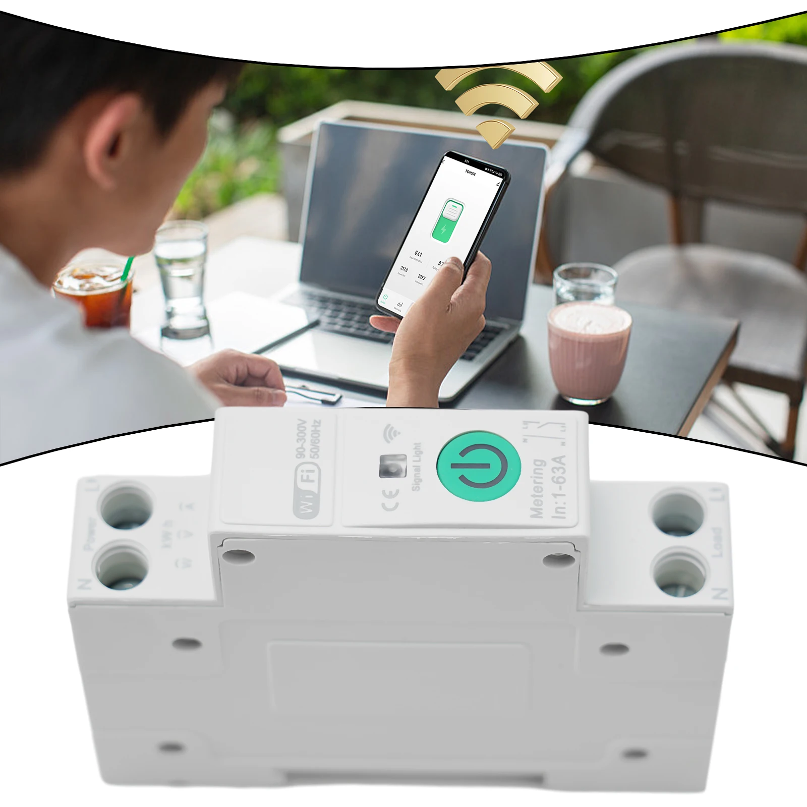 Circuit Breaking Protection Electric Energy Measuremen with WiFi Remote Control Energy Monitoring Schedule and Timer
Circuit Breaking Protection Electric Energy Measuremen with WiFi Remote Control Energy Monitoring Schedule and Timer