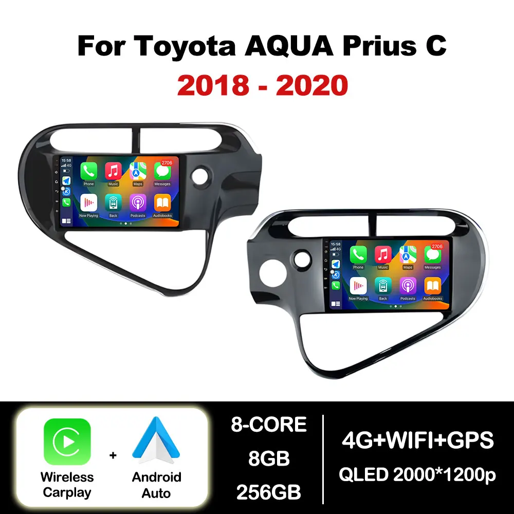 Автомобильный радиоприемник-мультимедийный плеер для Toyota AQUA Prius C 2018-2020 Android Auto Carplay DSP Stereo BT 4G WIFI GPS-навигация
Автомобильный радиоприемник-мультимедийный плеер для Toyota AQUA Prius C 2018-2020 Android Auto Carplay DSP Stereo BT 4G WIFI GPS-навигация