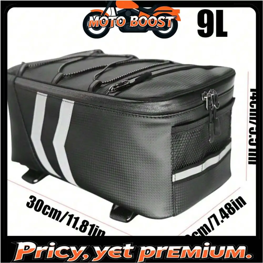9L Motorcycle/Bicycle Reflective Trunk Bags Large Capacity Bicycle Rear Seat Bag - Adjustable Strap Portable for Cycling Gear
9L Motorcycle/Bicycle Reflective Trunk Bags Large Capacity Bicycle Rear Seat Bag - Adjustable Strap Portable for Cycling Gear