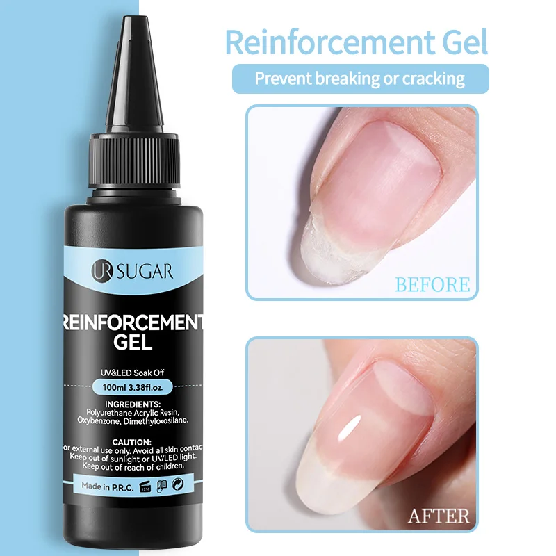 UR SUGAR 100ml Reinforcement Gel Long Lasting Construction Gel Prevent Breaking Big Capacity Top Coat Manicure Nail Care Supply
UR SUGAR 100ml Reinforcement Gel Long Lasting Construction Gel Prevent Breaking Big Capacity Top Coat Manicure Nail Care Supply