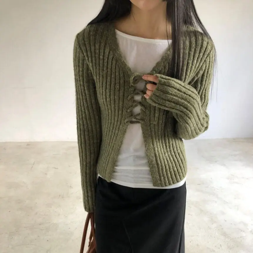 Slimming Effect Knitted Cardigan Women's Faion Dongda Gate Straight Tie Belt Casual Sle V-Ne Long Sve Spring Wear
Slimming Effect Knitted Cardigan Women's Faion Dongda Gate Straight Tie Belt Casual Sle V-Ne Long Sve Spring Wear