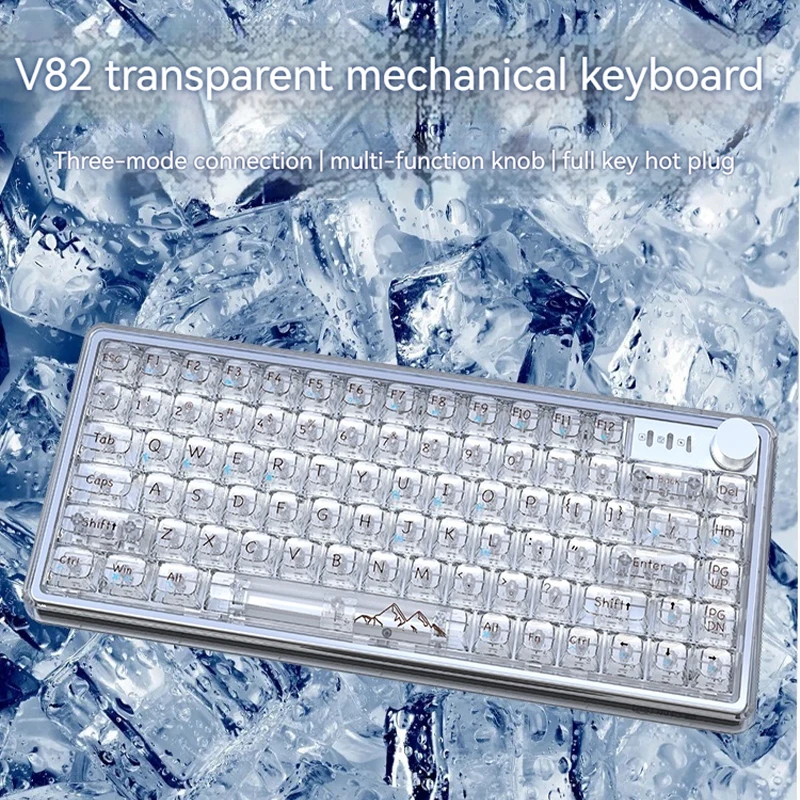 Eweadn V82 Transparent Mechanical Keyboard Wireless Bluetooth Triple Mode Keyboard Mouse Keyboard Set Girls Office Gaming
Eweadn V82 Transparent Mechanical Keyboard Wireless Bluetooth Triple Mode Keyboard Mouse Keyboard Set Girls Office Gaming